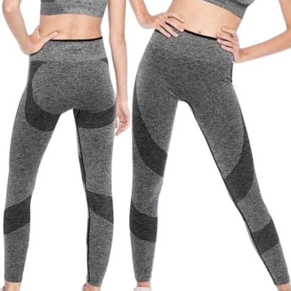 Victoria Secret PINK Seamless Workout Tight High Waist Full length tight gray - Picture 3 of 9